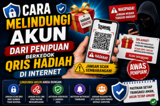 ilustrasi gambar cara melindungi akun dari pennipuan berkedok hadiah QRIS