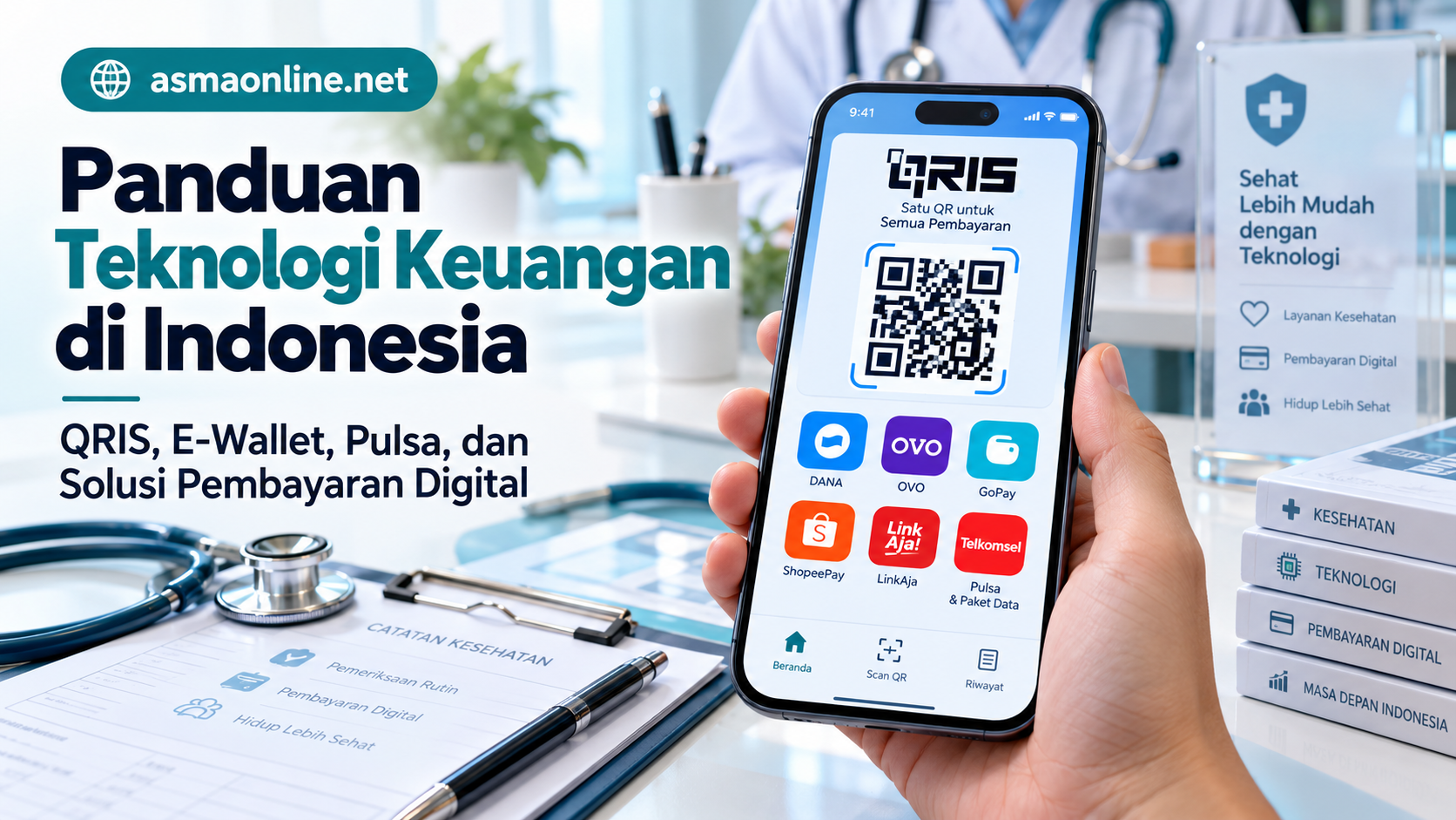 Ilustrasi Gambar Paduan Teknologi Keuangan di Indonesia